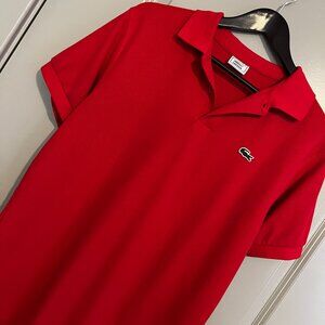 Men's Lacoste Red Polo, Size 4